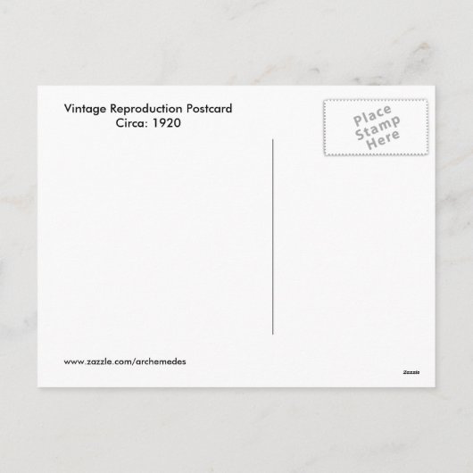 ヴィンテージ嬉しいイースター シーズンポストカード (裏面)