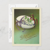 ヴィンテージ嬉しいイースター シーズンポストカード (正面/裏面)