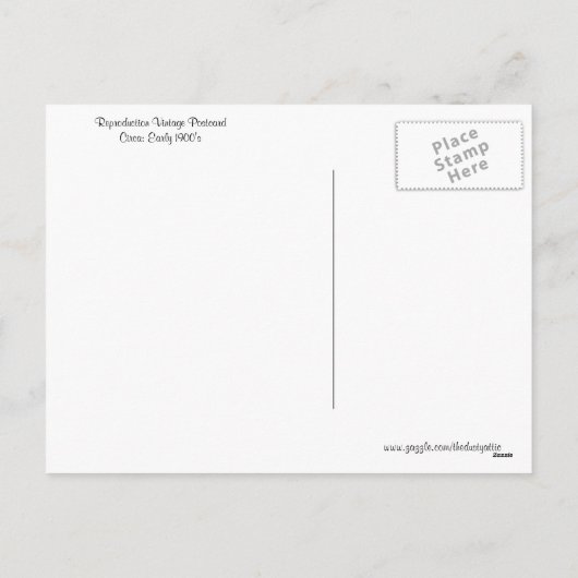 ヴィンテージ嬉しいイースター シーズンポストカード (裏面)