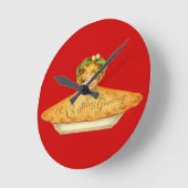 ヴィンテージ子および円 ラウンド壁時計 (傾斜)