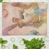 ヴィンテージ子どもピンク毛布のかわいい赤ちゃん キッチンタオル (折り畳み)