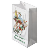 ヴィンテージ子ども達遊が消防車で遊ぶ スモールペーパーバッグ (正面アングル)