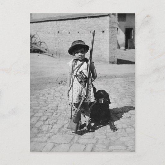 ヴィンテージ子はがき ポストカード (正面)