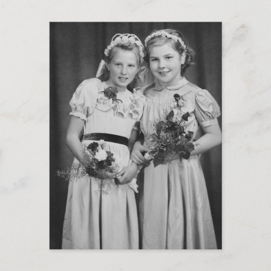 ヴィンテージ子はがき ポストカード (正面)