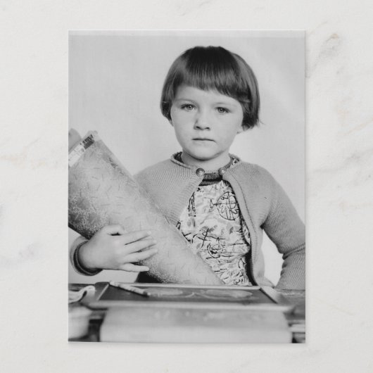 ヴィンテージ子はがき ポストカード (正面)