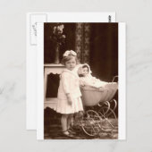 ヴィンテージ子をPramで撮影 ポストカード (正面/裏面)