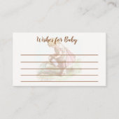 ヴィンテージ子スケッチガーデンパーティーベビーシャワー エンクロージャーカード (正面)