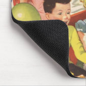 ヴィンテージ子バルーン犬ローラーコースター乗り マウスパッド (コーナー)