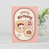 ヴィンテージ子供の誕生日招待状 招待状 (スタンド正面)