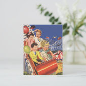 ヴィンテージ子供及びドッグローラーコースター招待状 招待状 (スタンド正面)