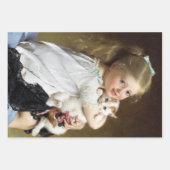 ヴィンテージ子供部屋ガールガールキットンデクページ ラッピングペーパーシート (正面3)