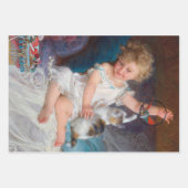 ヴィンテージ子供部屋ガールガールキットンデクページ ラッピングペーパーシート (正面2)