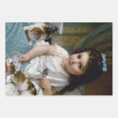 ヴィンテージ子供部屋ガールガールキットンデクページ ラッピングペーパーシート (正面)