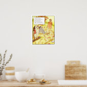 ヴィンテージ子供部屋プリント- ABC ポスター (キッチン)