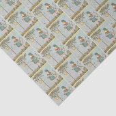 ヴィンテージ子供部屋ライムイラストレーションボーイボウアロー 薄葉紙 (詳細)