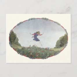 ヴィンテージ子供部屋ライムバイH. Willebeek Le Mair ポストカード