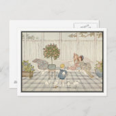 ヴィンテージ子供部屋ライムバイH. Willebeek Le Mair ポストカード (正面/裏面)