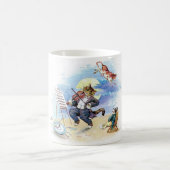 ヴィンテージ子供部屋ライムヘイ・ディドル、猫フィドルアート コーヒーマグカップ (中央)