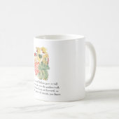 ヴィンテージ子供部屋ライムマスタード食品かわいい子供 コーヒーマグカップ (正面右)