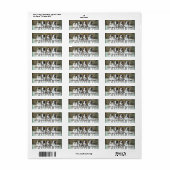 ヴィンテージ子犬カスタム住所 シール (フルシート)