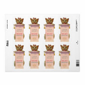 ヴィンテージ子犬蔵書票 ラベル (フルシート)