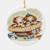 ヴィンテージ子犬 セラミックオーナメント (裏面)