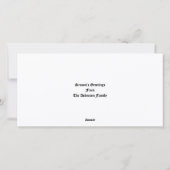 ヴィンテージ子猫とクリスマスのホリーベリーの写真 シーズンカード (裏面)