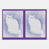 ヴィンテージ子猫セット3 ラッピングペーパーシート (正面3)