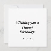 ヴィンテージ子猫ハッピーバースデーカード カード (裏面)