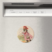 ヴィンテージ子猫 マグネット (インサイチュ (食洗機))