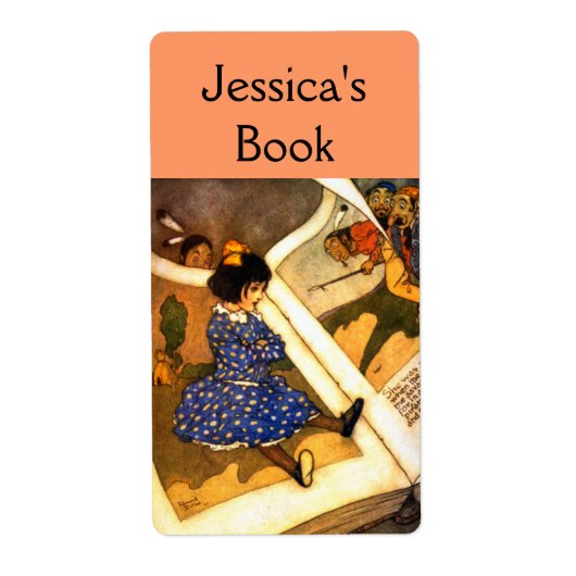 ヴィンテージ子蔵書票 ラベル (正面)