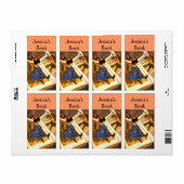 ヴィンテージ子蔵書票 ラベル (フルシート)