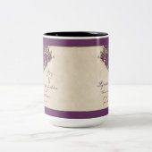 ヴィンテージ孔雀とエッチングヒンドゥー結婚ズの贈り物 ツートーンマグカップ (中央)