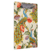 ヴィンテージ孔雀とケシのイラスト クリップボード (右)