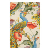 ヴィンテージ孔雀とケシのイラスト ミニクリップボード (裏面)