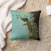 ヴィンテージ孔雀の羽エッチンキッチン – キッチンデコール クッション (ブランケット)