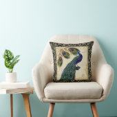 ヴィンテージ孔雀の羽ヴィンテージデコレートデコール クッション (椅子)