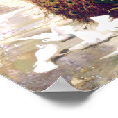 ヴィンテージ孔雀イメージポスター ポスター (角)