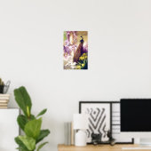 ヴィンテージ孔雀イメージポスター ポスター (ホームオフィス)