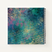 ヴィンテージ孔雀コラージモノグラム ノートブック (裏面)