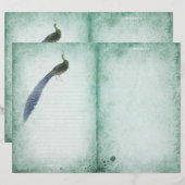 ヴィンテージ孔雀ジャーナル (正面/裏面)