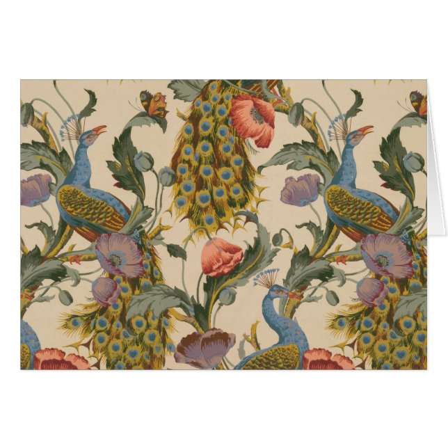 ヴィンテージ孔雀パタカラフルーン (正面横)