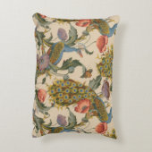 ヴィンテージ孔雀パタカラフルーン アクセントクッション (裏面(縦))