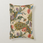 ヴィンテージ孔雀パタカラフルーン アクセントクッション (正面(垂直))