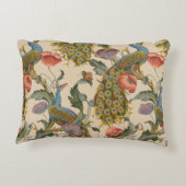 ヴィンテージ孔雀パタカラフルーン アクセントクッション (裏面)