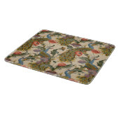 ヴィンテージ孔雀パタカラフルーン カッティングボード (角)