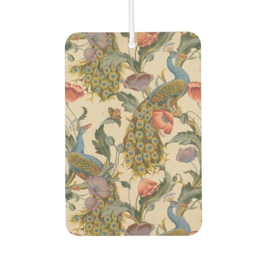 ヴィンテージ孔雀パタカラフルーン カーエアーフレッシュナー (正面)