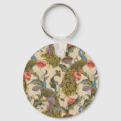 ヴィンテージ孔雀パタカラフルーン キーホルダー (裏面)