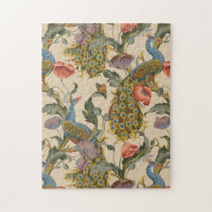 ヴィンテージ孔雀パタカラフルーン ジグソーパズル