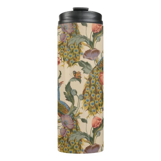 ヴィンテージ孔雀パタカラフルーン タンブラー (正面)